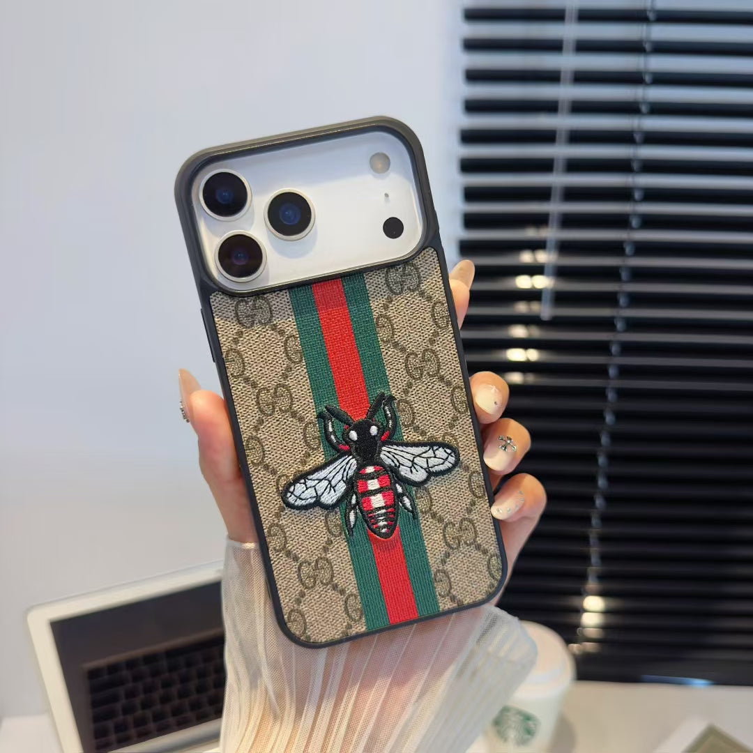 Luxury GG Embroidered Phone Case Collection