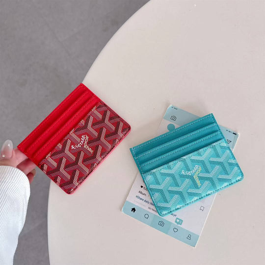 Luxury Geometric Multi-Color Card Holder