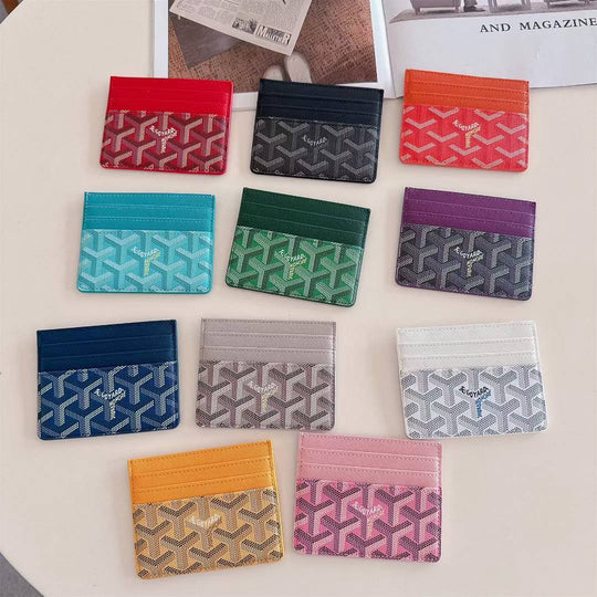 Luxury Geometric Multi-Color Card Holder