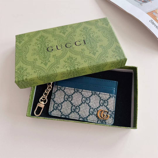 Luxury Monogram Keychain Card Holder