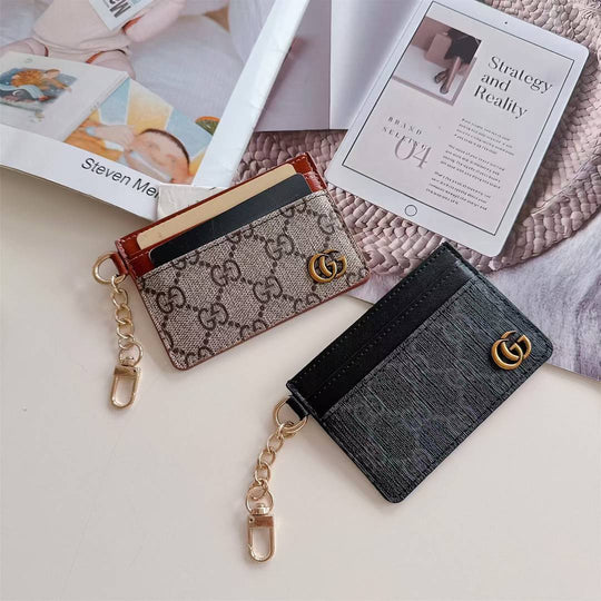 Luxury Monogram Keychain Card Holder