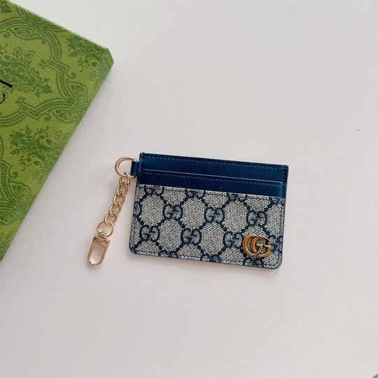Luxury Monogram Keychain Card Holder