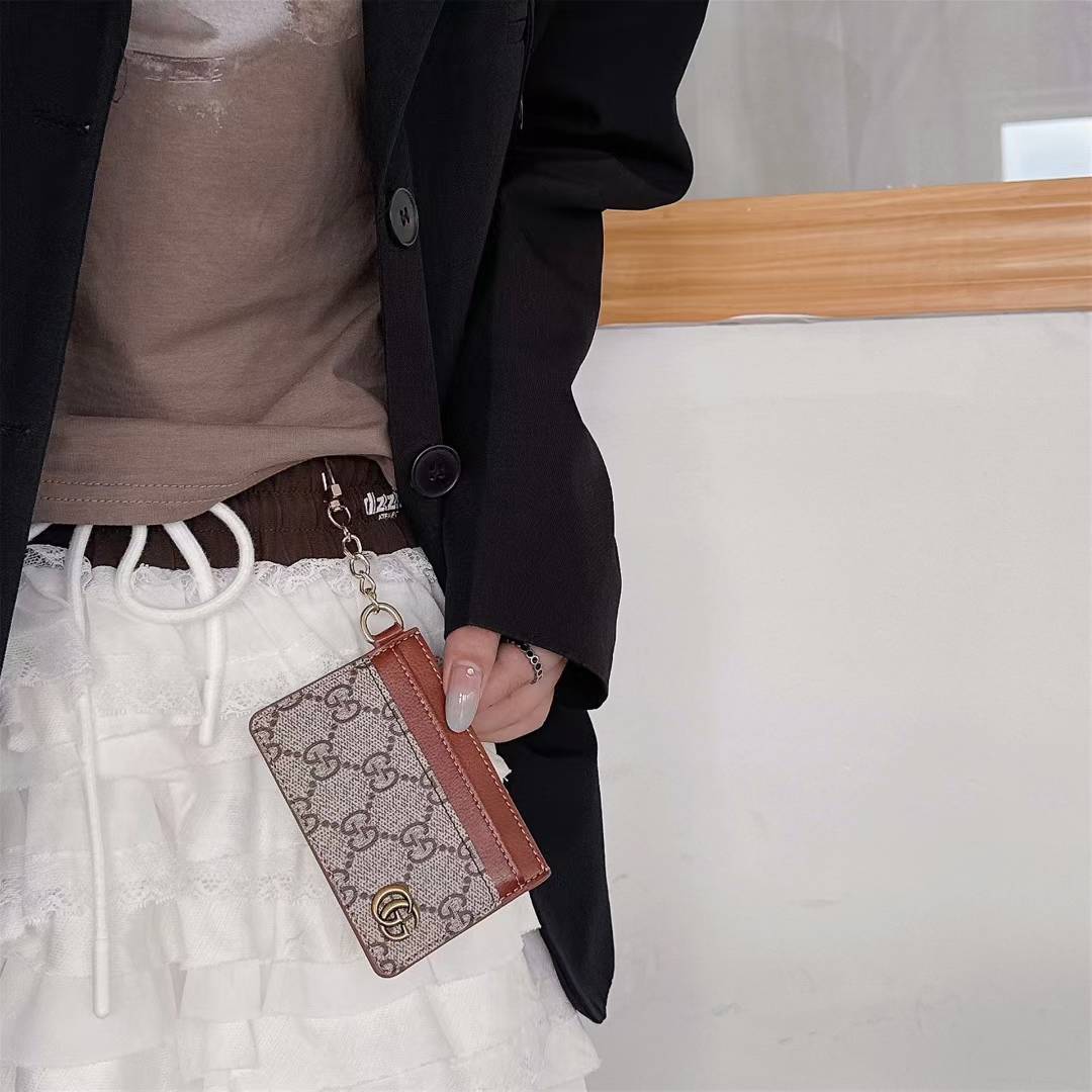 Luxury Monogram Keychain Card Holder