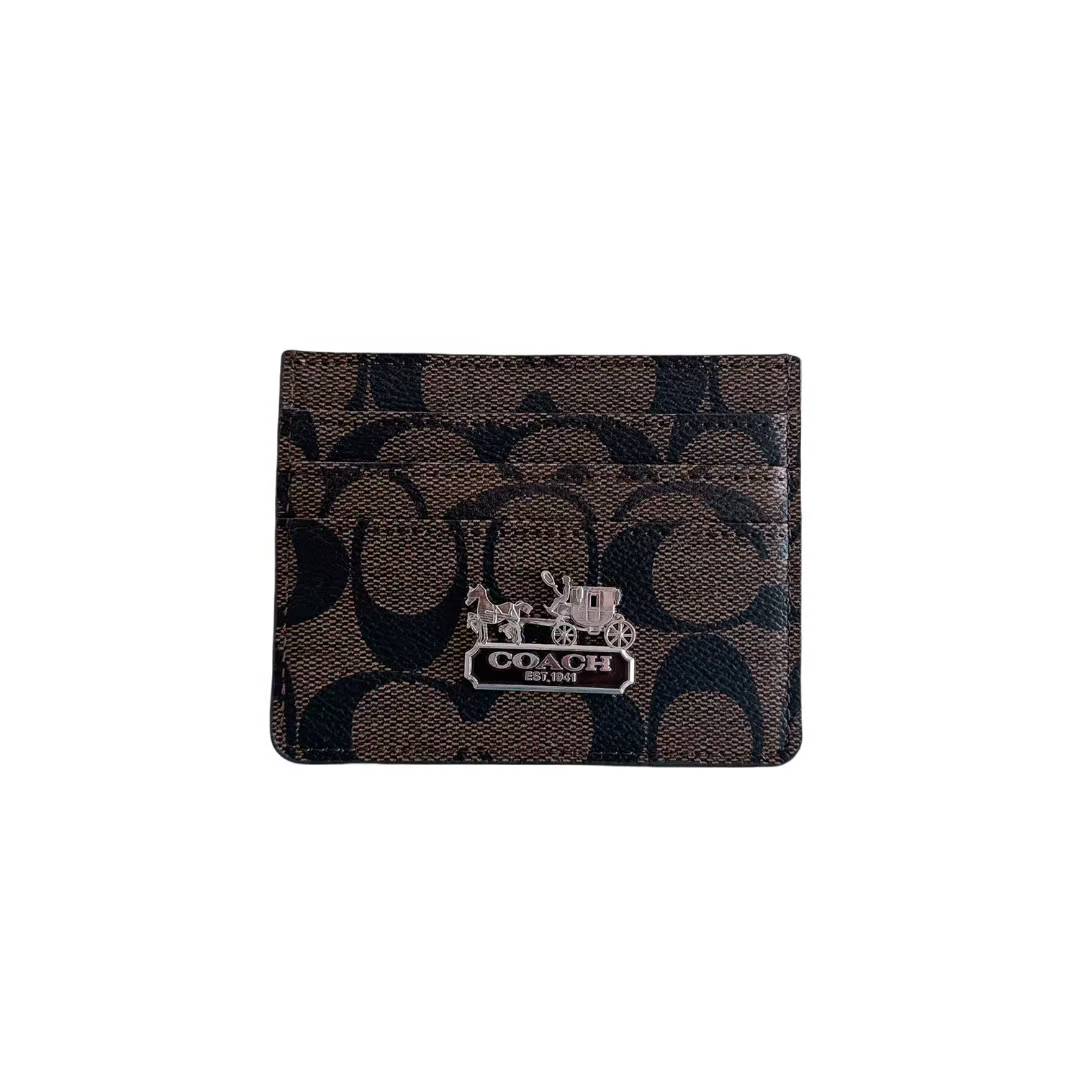 Luxury Monogram Card Holder with Logo