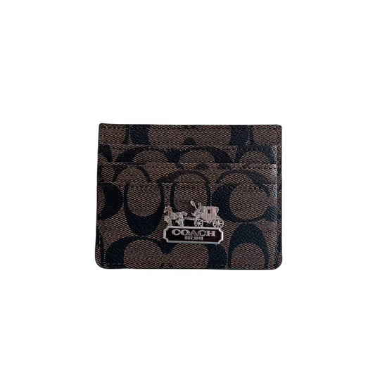 Luxury Monogram Card Holder with Logo
