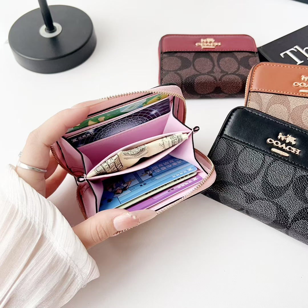 Luxury Monogram Zipper Wallet