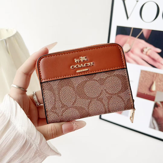 Luxury Monogram Zipper Wallet