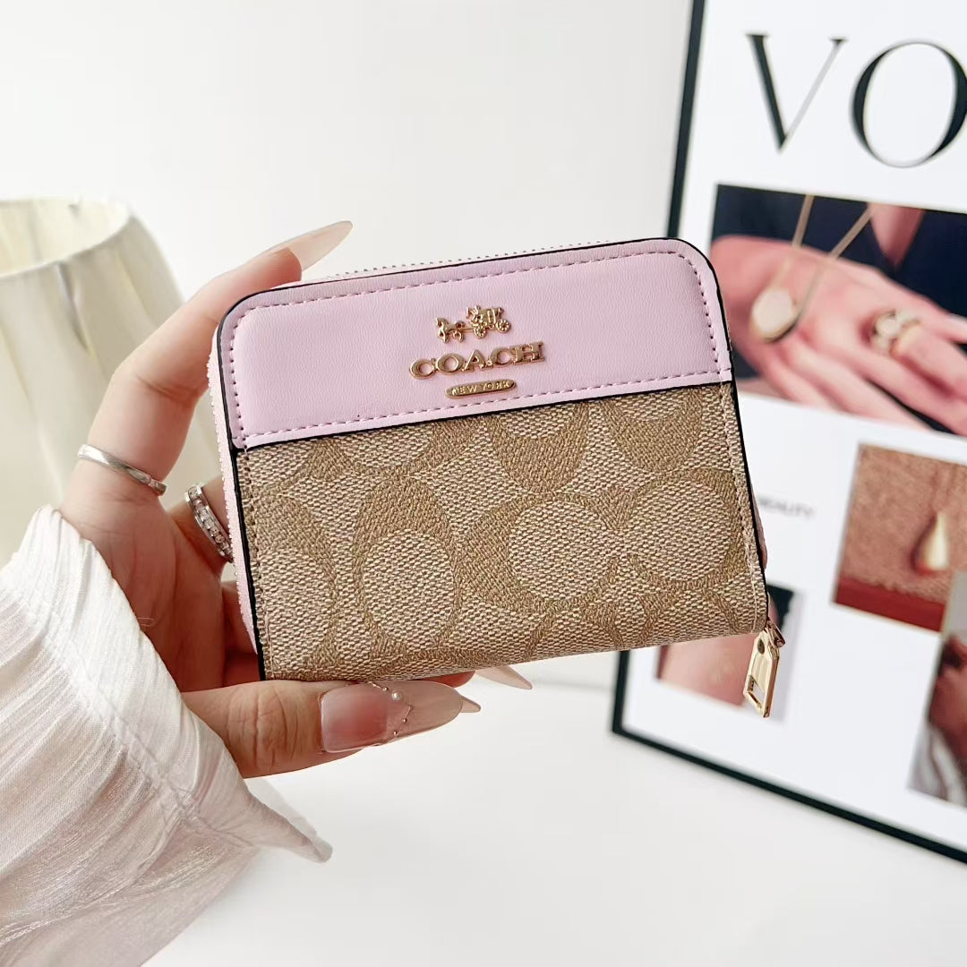 Luxury Monogram Zipper Wallet