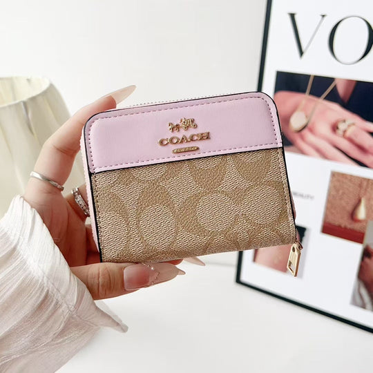 Luxury Monogram Zipper Wallet