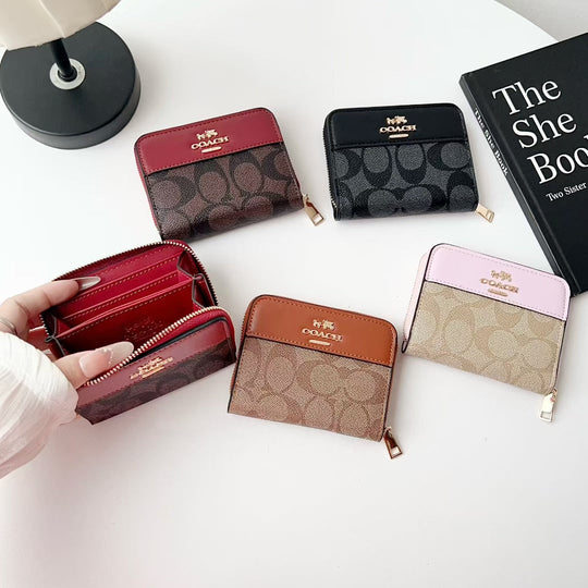 Luxury Monogram Zipper Wallet