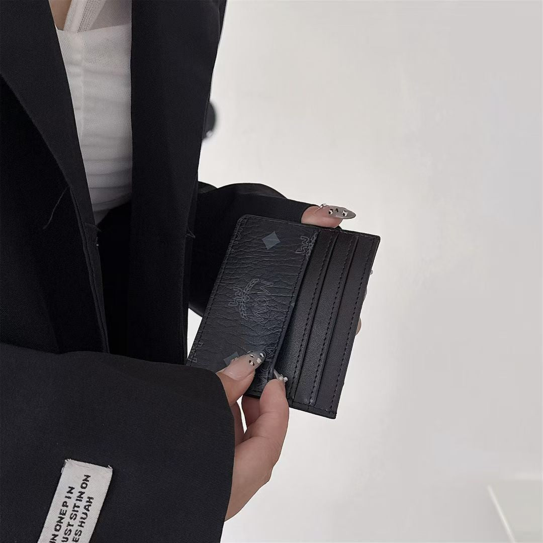 Luxury Embossed Pattern Slim Card Holder Wallet