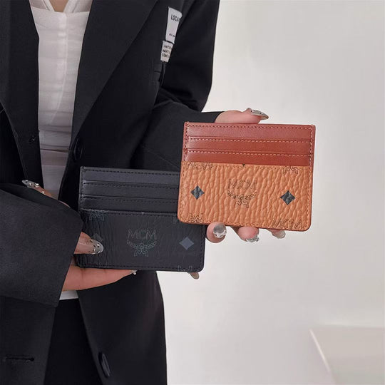 Luxury Embossed Pattern Slim Card Holder Wallet