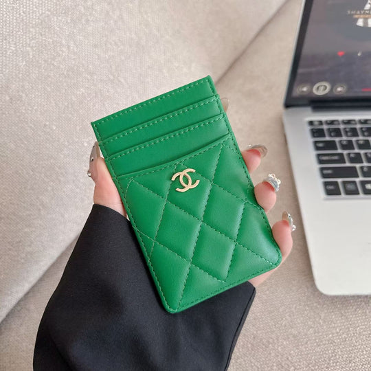 Luxury Quilted Slim Card Holder Wallet
