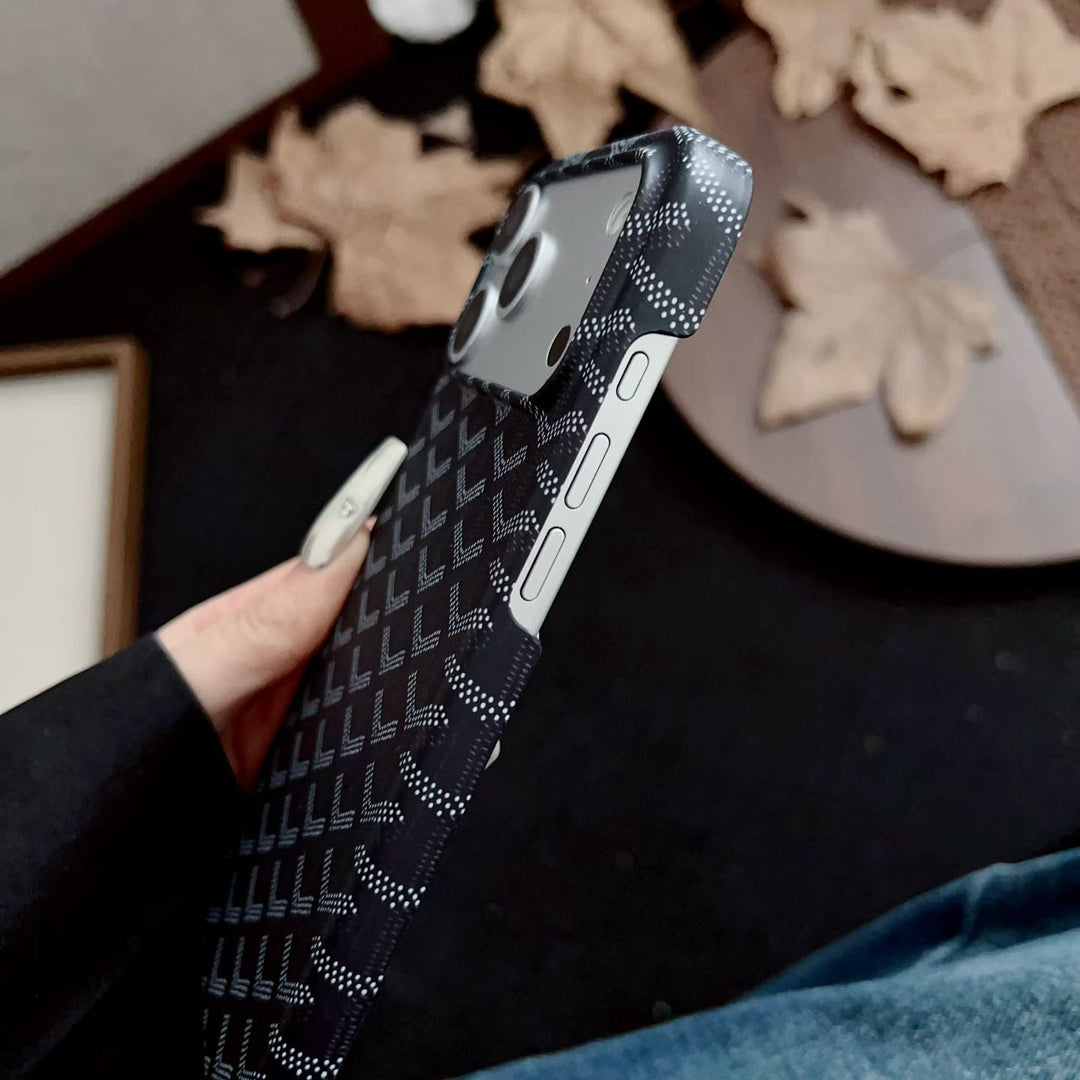 Luxury Woven Monogram Case – Elegant Slim Protective Design