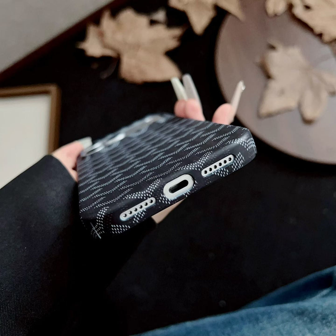 Luxury Woven Monogram Case – Elegant Slim Protective Design