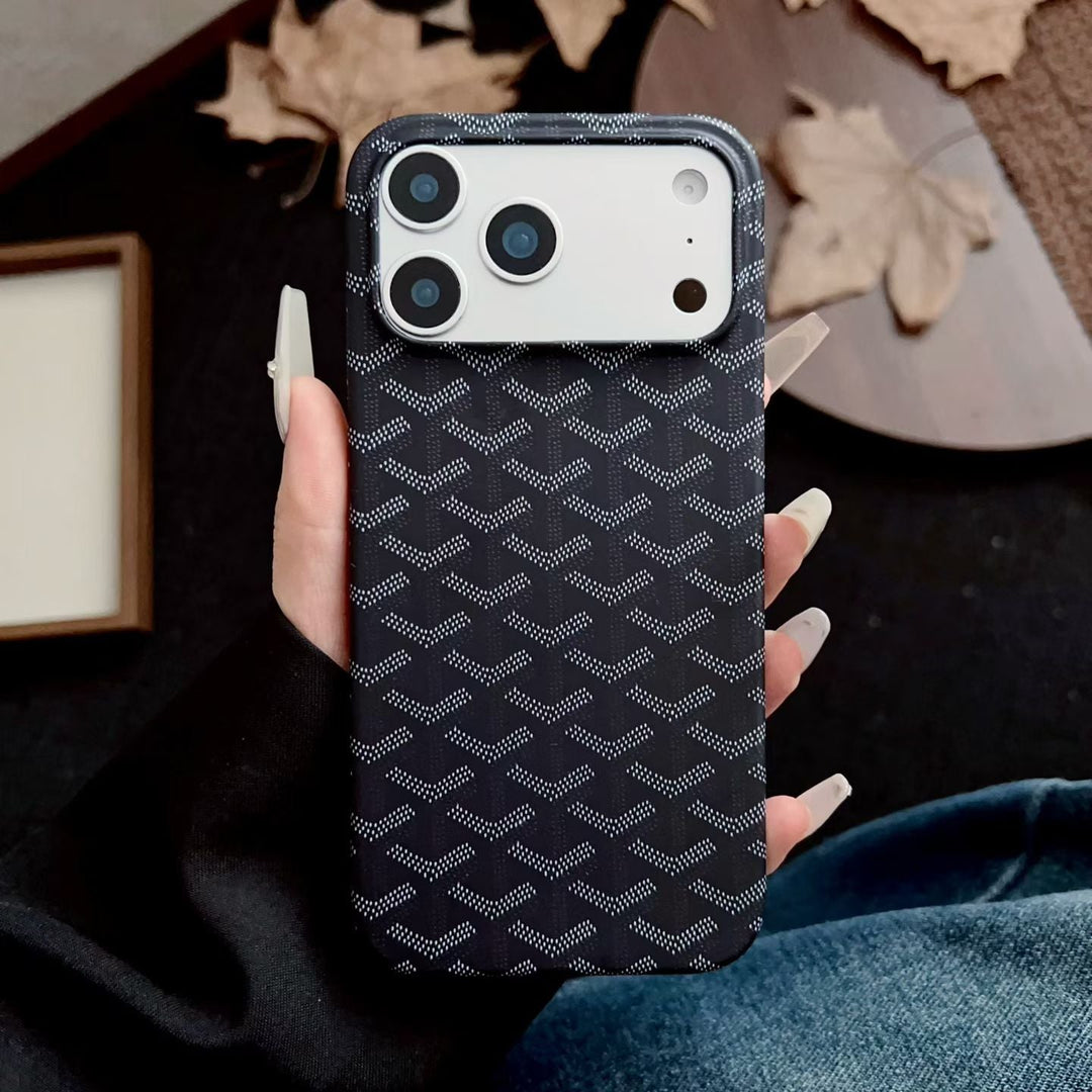 Luxury Woven Monogram Case – Elegant Slim Protective Design