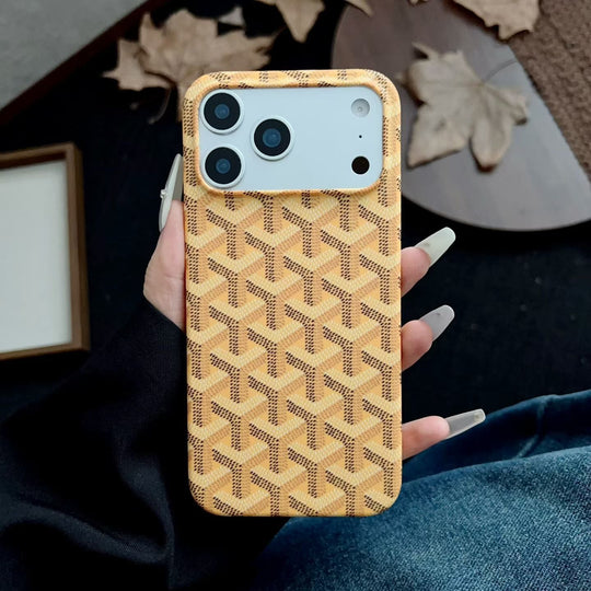 Luxury Woven Monogram Case – Elegant Slim Protective Design