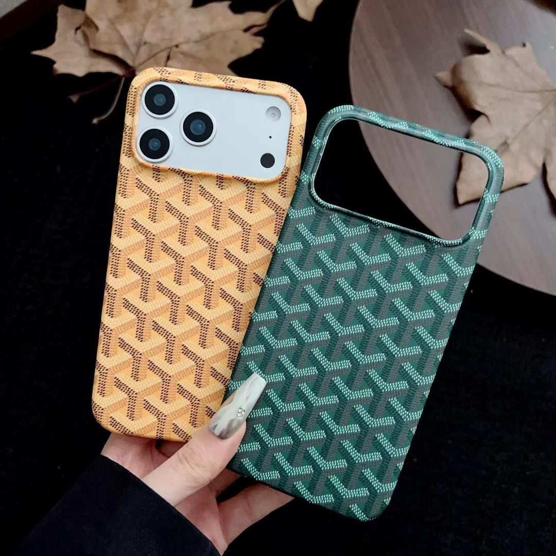 Luxury Woven Monogram Case – Elegant Slim Protective Design