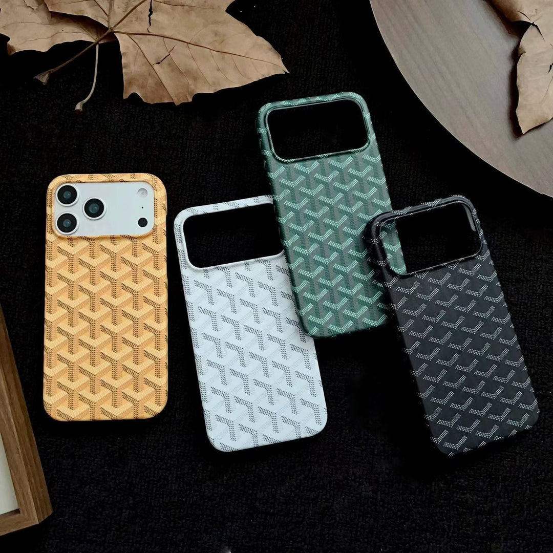 Luxury Woven Monogram Case – Elegant Slim Protective Design