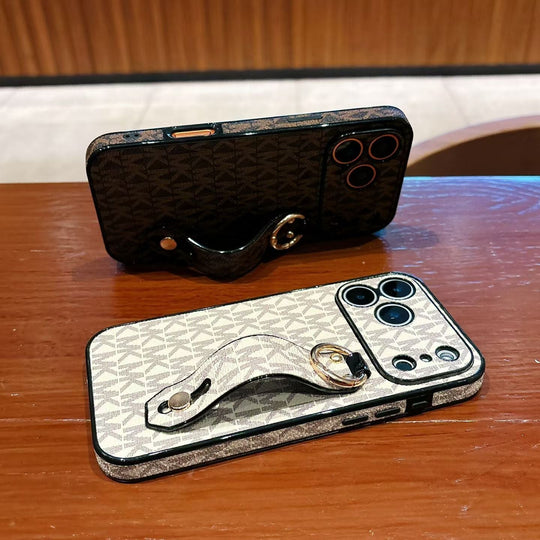 Elegant Monogram Case with Secure Strap
