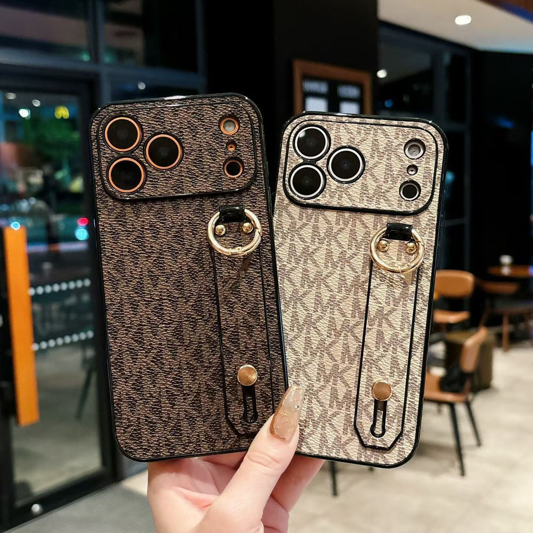 Elegant Monogram Case with Secure Strap