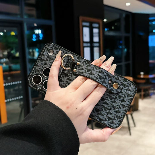 Elegant Monogram Case with Secure Strap