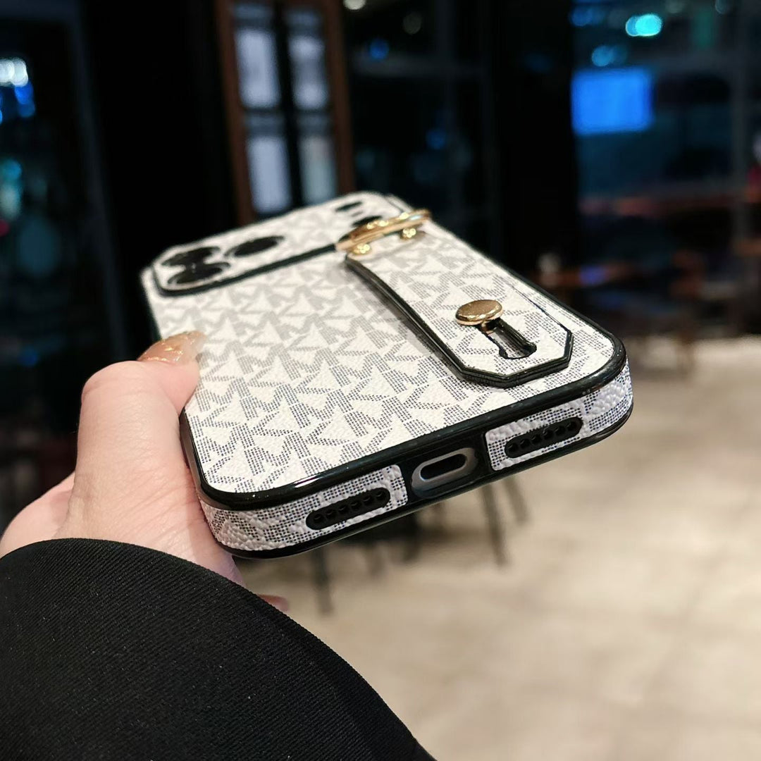 Elegant Monogram Case with Secure Strap