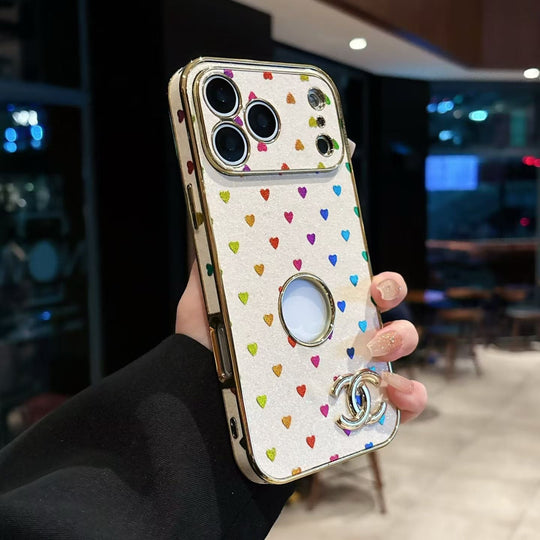 Luxury Heart Glitter Protective Phone Case