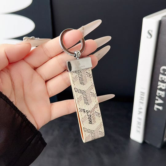 Luxury Monogram Pattern Keychain Strap