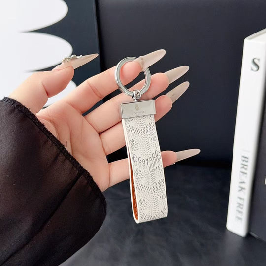 Luxury Monogram Pattern Keychain Strap