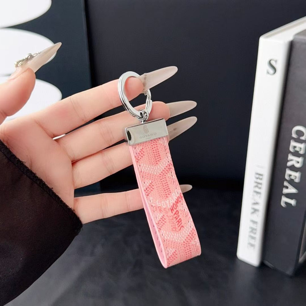 Luxury Monogram Pattern Keychain Strap