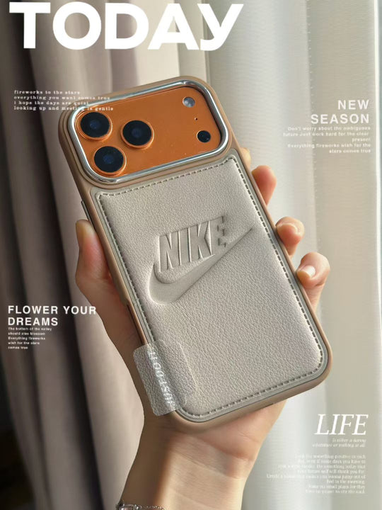 Sport-Inspired Card Holder iPhone Case with Camera Protection - Black For iPhone 13 Pro Max