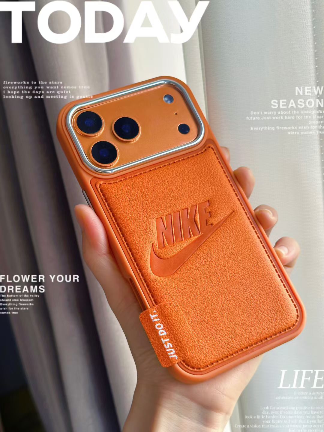 Sport-Inspired Card Holder iPhone Case with Camera Protection - Black For iPhone 14 Pro