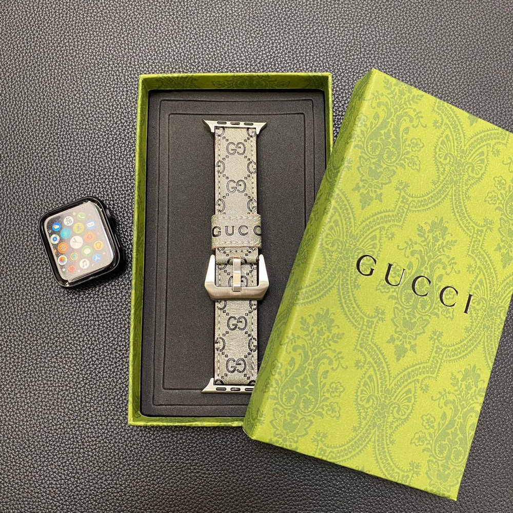 GUCCI Apple Watch Band Displayed with Multiple Size Options