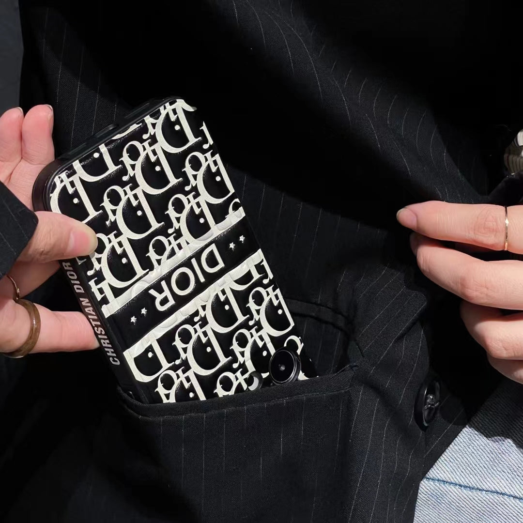 Elegant Dior Monogram Phone Case with protective feature