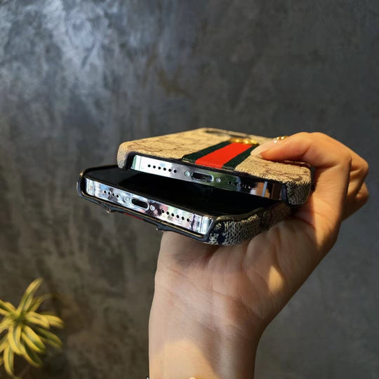 High-quality Luxury iPhone Case featuring Gucci&