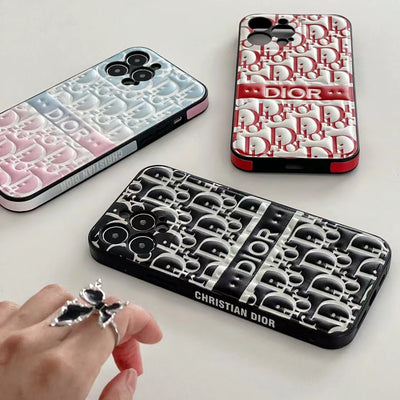 Chic Dior Monogram Case for iPhone with fashion appeal