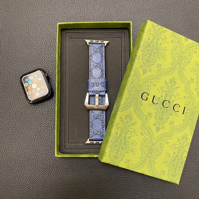 GUCCI Apple Watch Band Displayed with Multiple Size Options