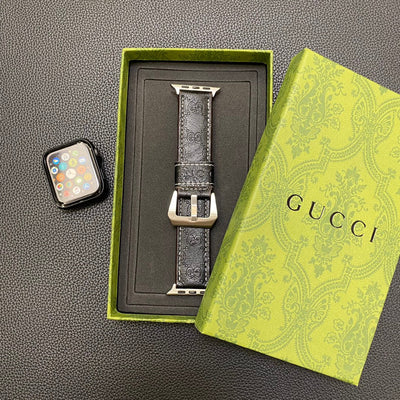 GUCCI Apple Watch Band Displayed with Multiple Size Options