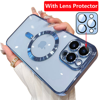 Electroplated Transparent iPhone Case With Camera Protector
