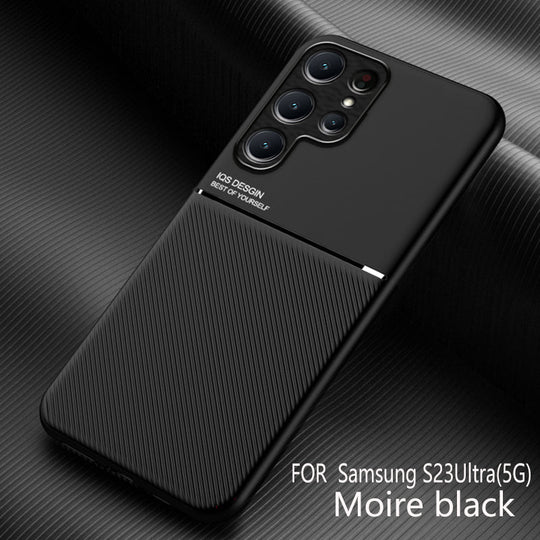 Car Magnetic Holder Leather Phone Case