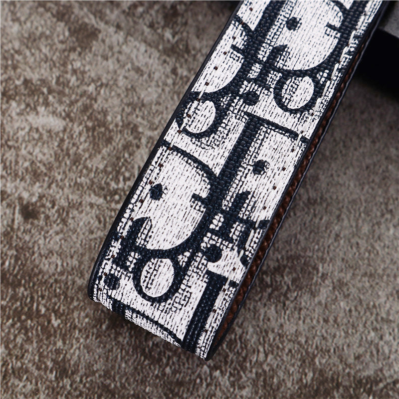 Elegant Inspired Keychain Strap with Gold Accent