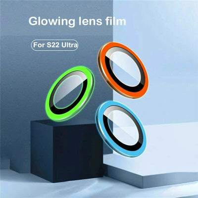 Camera Lens Screen Protective Metal Ring Tempered Glass