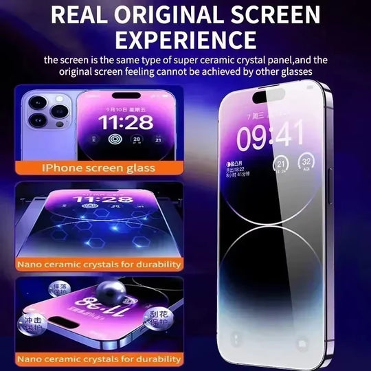 2PCS Tempered Glass Screen Protectors for iPhone