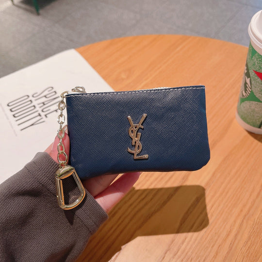 Luxury Inspired Coin Pouches with Keychain
