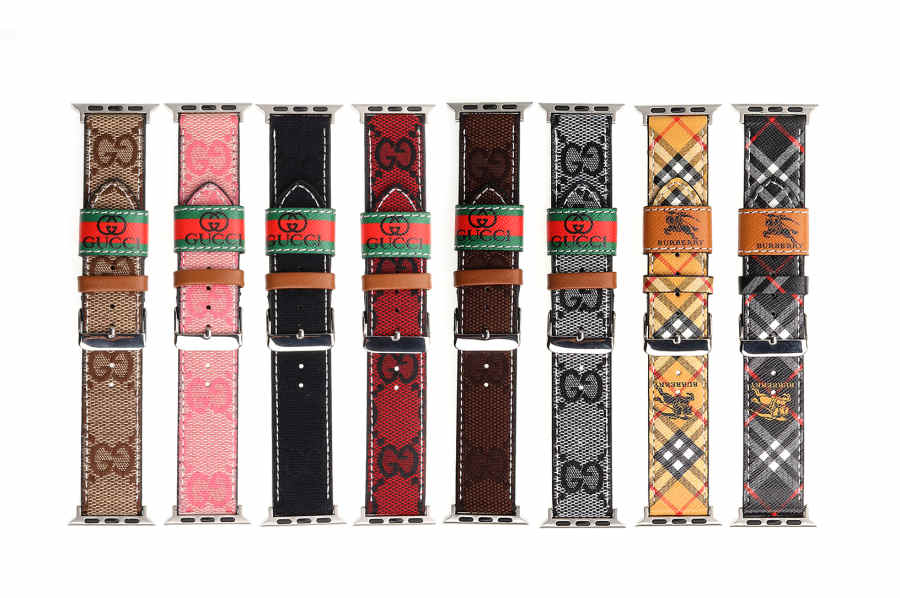 "Luxury Gucci Burberry Strap for Apple Watch