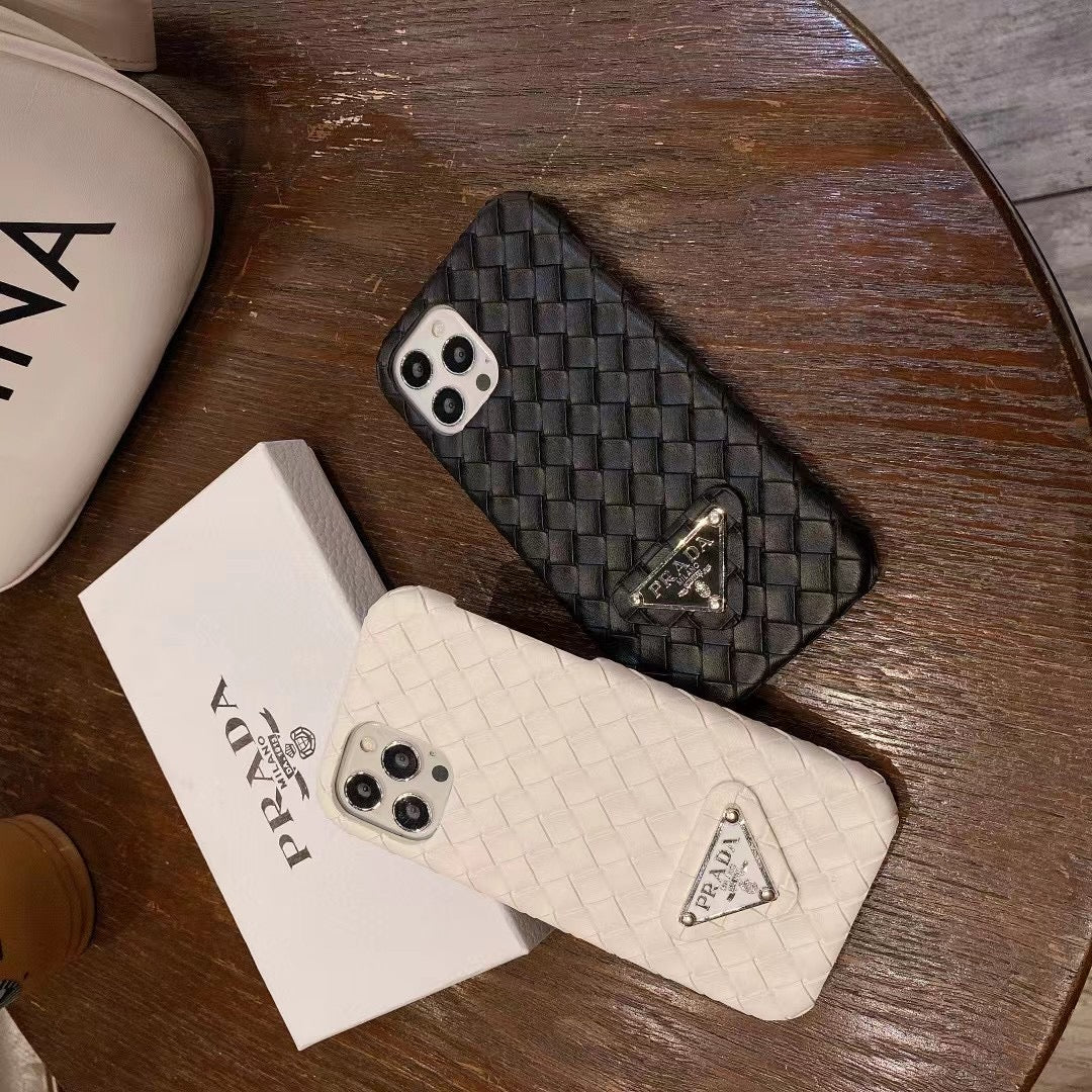 Designer iPhone Case with Prada Logo