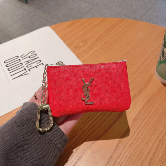 Luxury Inspired Coin Pouches with Keychain