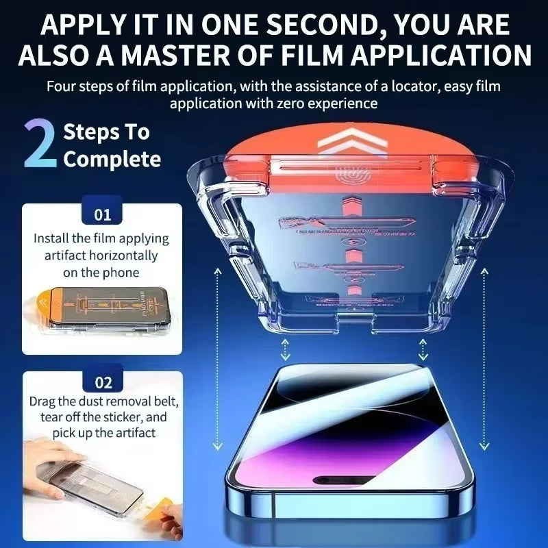 2PCS Tempered Glass Screen Protectors for iPhone