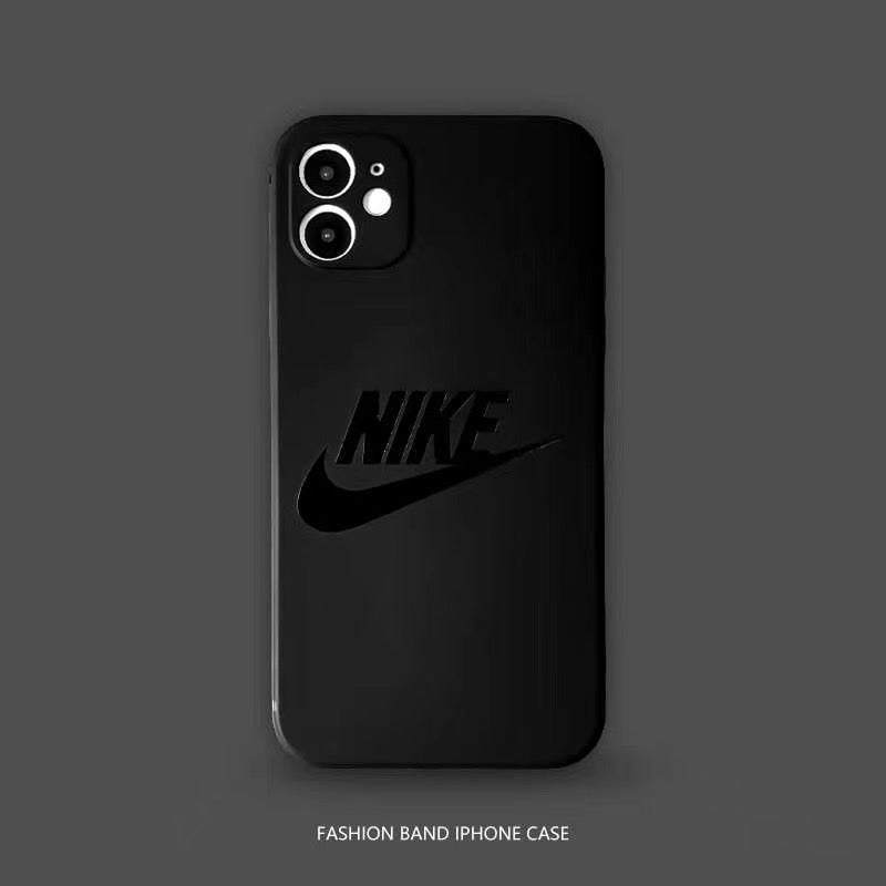 Black Gloss Icon Pattern Case – Premium Minimalist Design